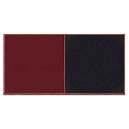 United Visual Products Enclosed Corkboard, 1 Door, 72"x48", 4" Fra, UV3419-GOLD-CINNABA UV3419-GOLD-CINNABA